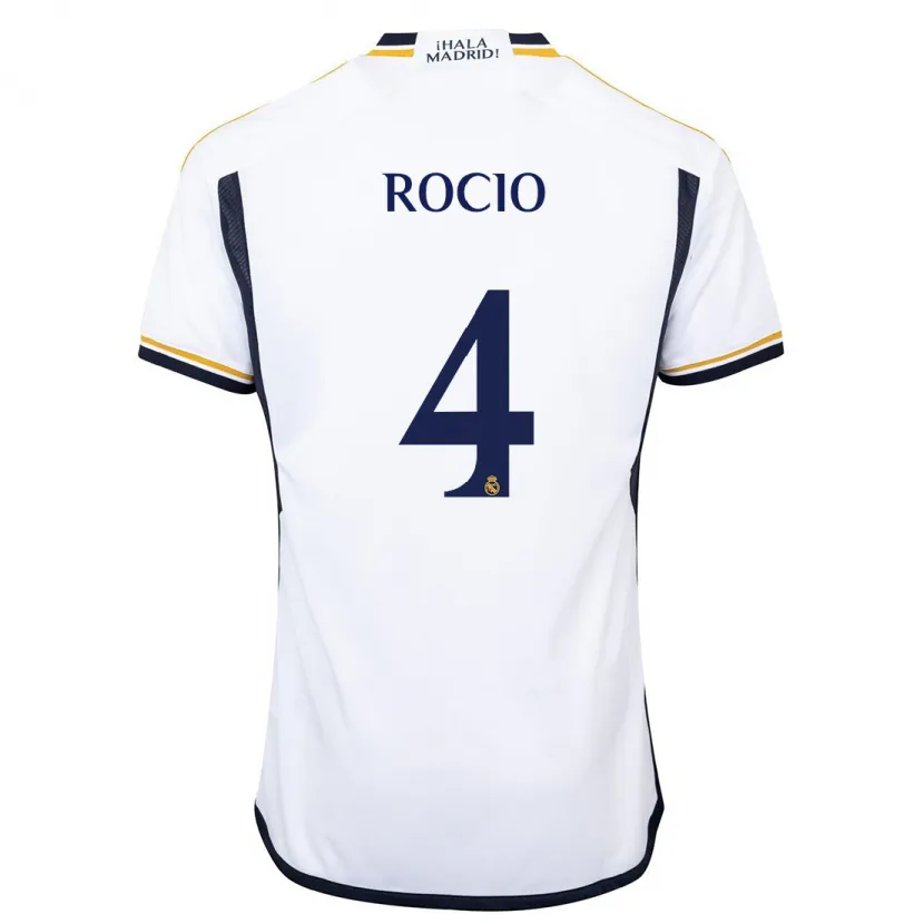 Danxen Niño Camiseta Rocio Galvez #4 Blanco 1ª Equipación 2023/24 La Camisa