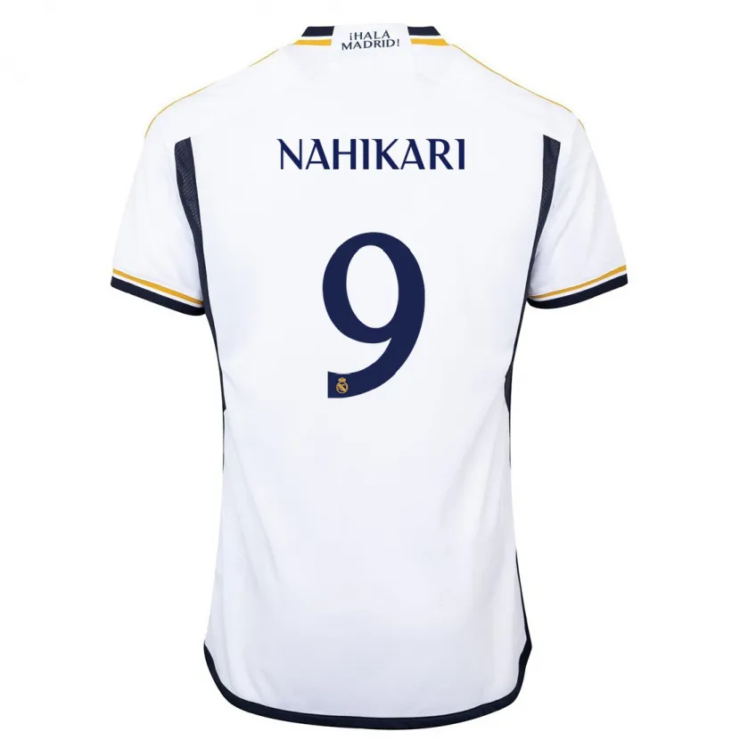 Danxen Niño Camiseta Nahikari Garcia #9 Blanco 1ª Equipación 2023/24 La Camisa