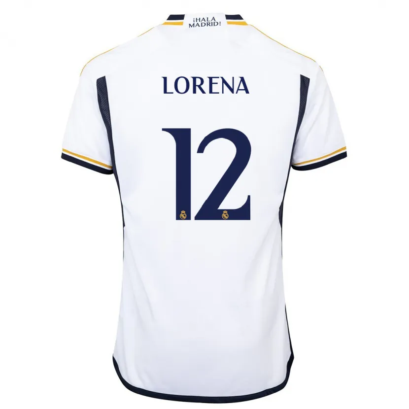 Danxen Niño Camiseta Lorena Navarro #12 Blanco 1ª Equipación 2023/24 La Camisa