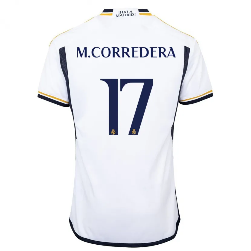 Danxen Niño Camiseta Marta Corredera #17 Blanco 1ª Equipación 2023/24 La Camisa