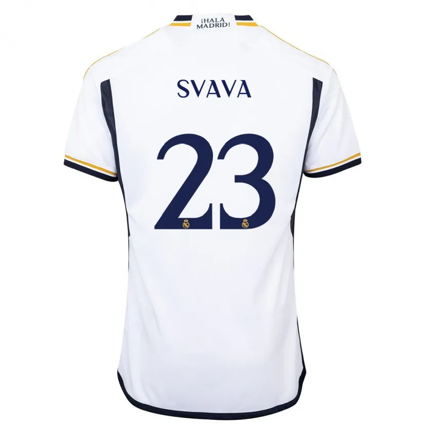 Danxen Niño Camiseta Sofie Svava #23 Blanco 1ª Equipación 2023/24 La Camisa