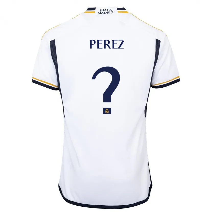 Danxen Niño Camiseta Yeray Perez #0 Blanco 1ª Equipación 2023/24 La Camisa