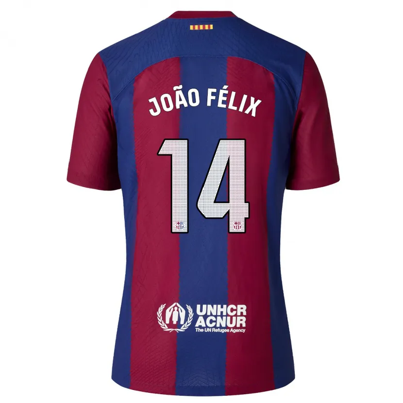 Danxen Niño Camiseta João Félix #14 Rojo Azul 1ª Equipación 2023/24 La Camisa