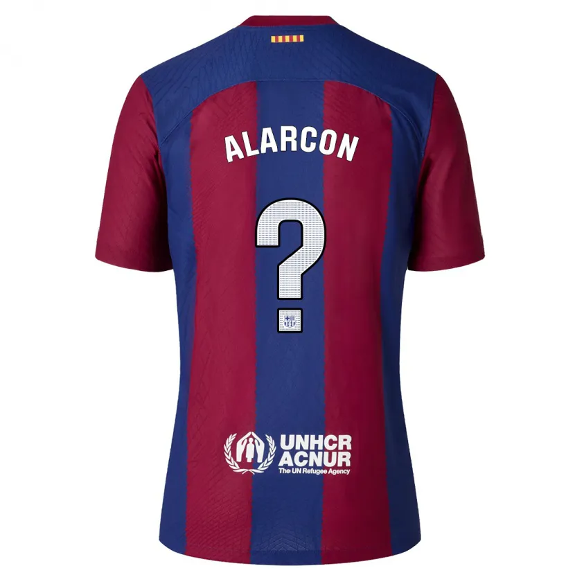 Danxen Niño Camiseta Ángel Alarcón #0 Rojo Azul 1ª Equipación 2023/24 La Camisa