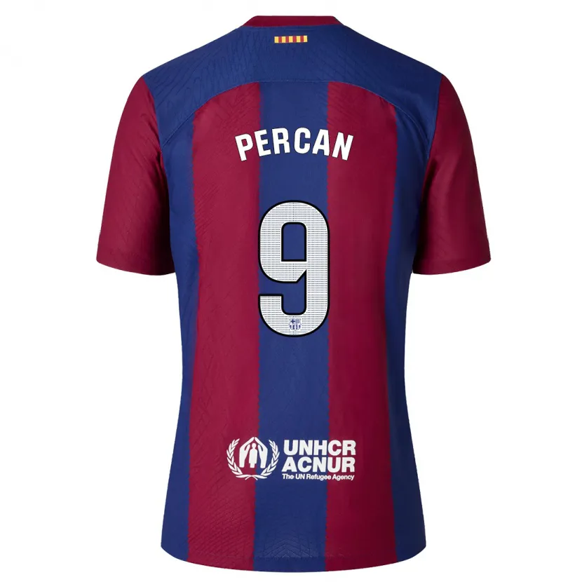 Danxen Niño Camiseta Diego Percan #9 Rojo Azul 1ª Equipación 2023/24 La Camisa