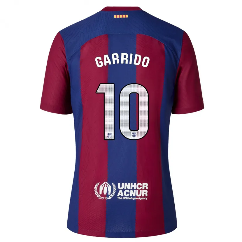 Danxen Niño Camiseta Aleix Garrido #10 Rojo Azul 1ª Equipación 2023/24 La Camisa