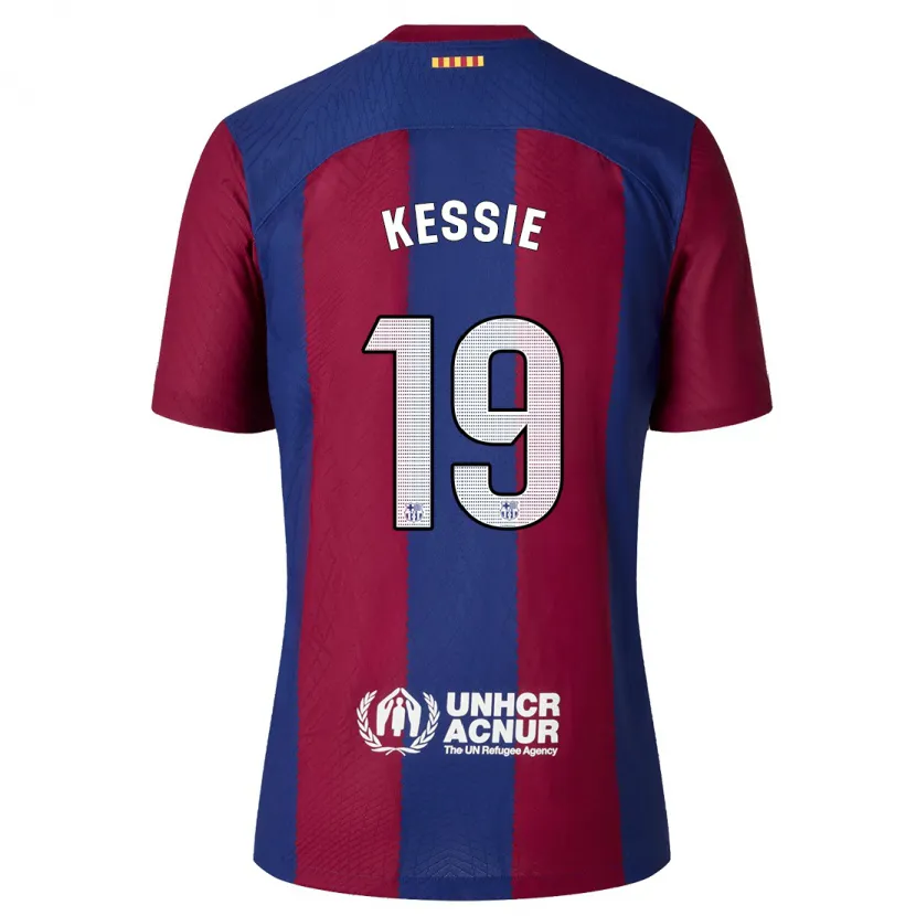 Danxen Niño Camiseta Franck Kessie #19 Rojo Azul 1ª Equipación 2023/24 La Camisa