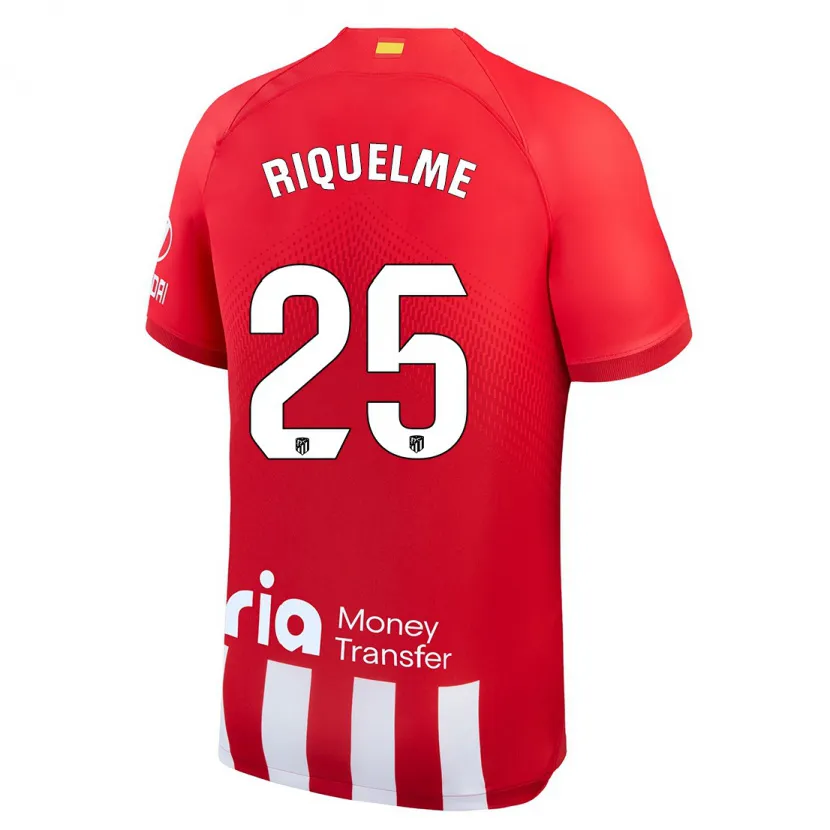 Danxen Niño Camiseta Rodrigo Riquelme #25 Rojo Blanco 1ª Equipación 2023/24 La Camisa