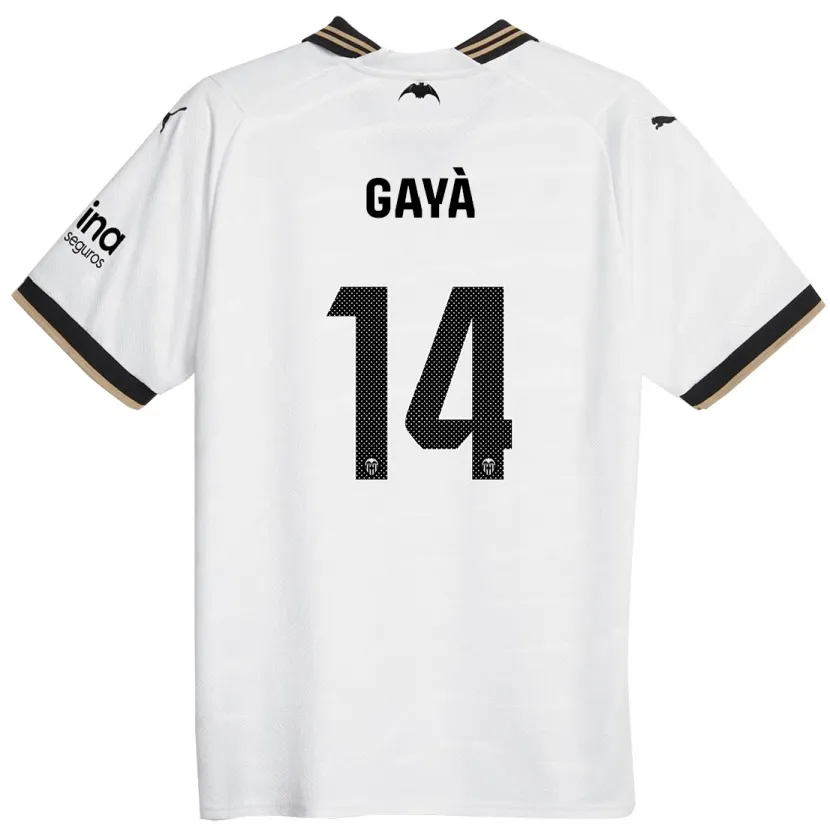 Danxen Niño Camiseta José Gayà #14 Blanco 1ª Equipación 2023/24 La Camisa