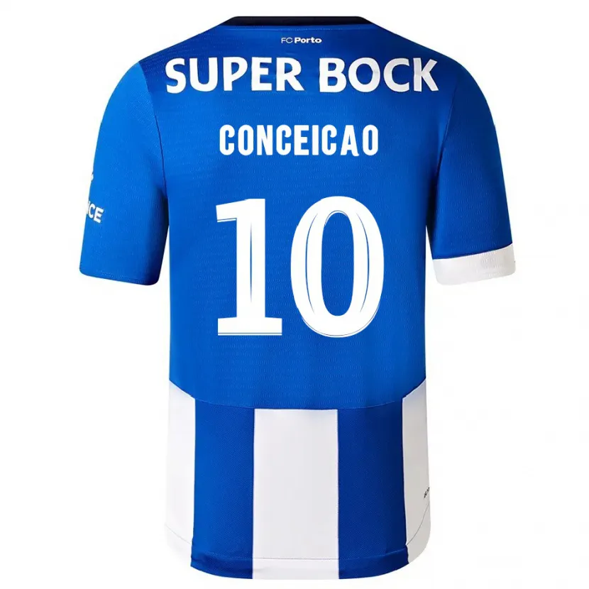 Danxen Niño Camiseta Francisco Conceição #10 Azul Blanco 1ª Equipación 2023/24 La Camisa