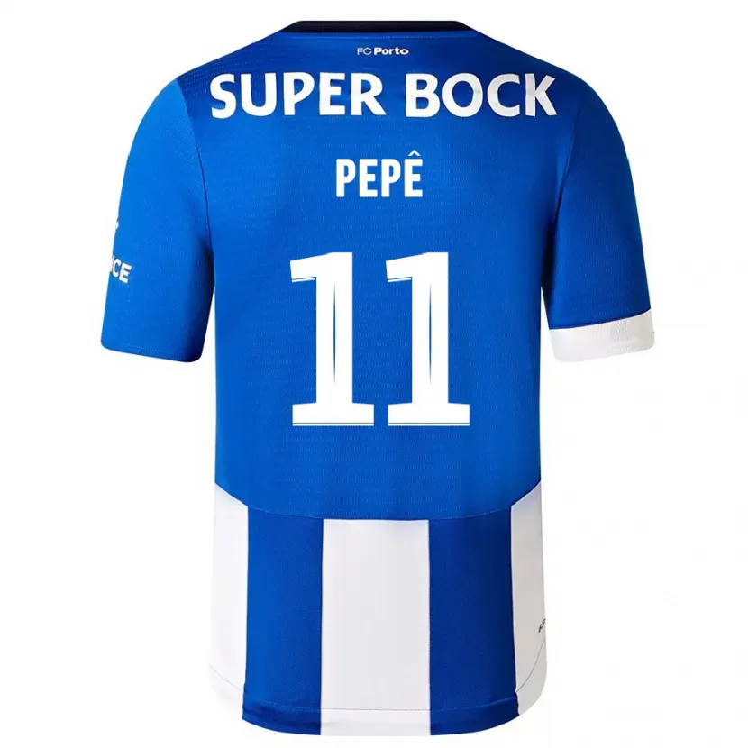 Danxen Niño Camiseta Pepê #11 Azul Blanco 1ª Equipación 2023/24 La Camisa