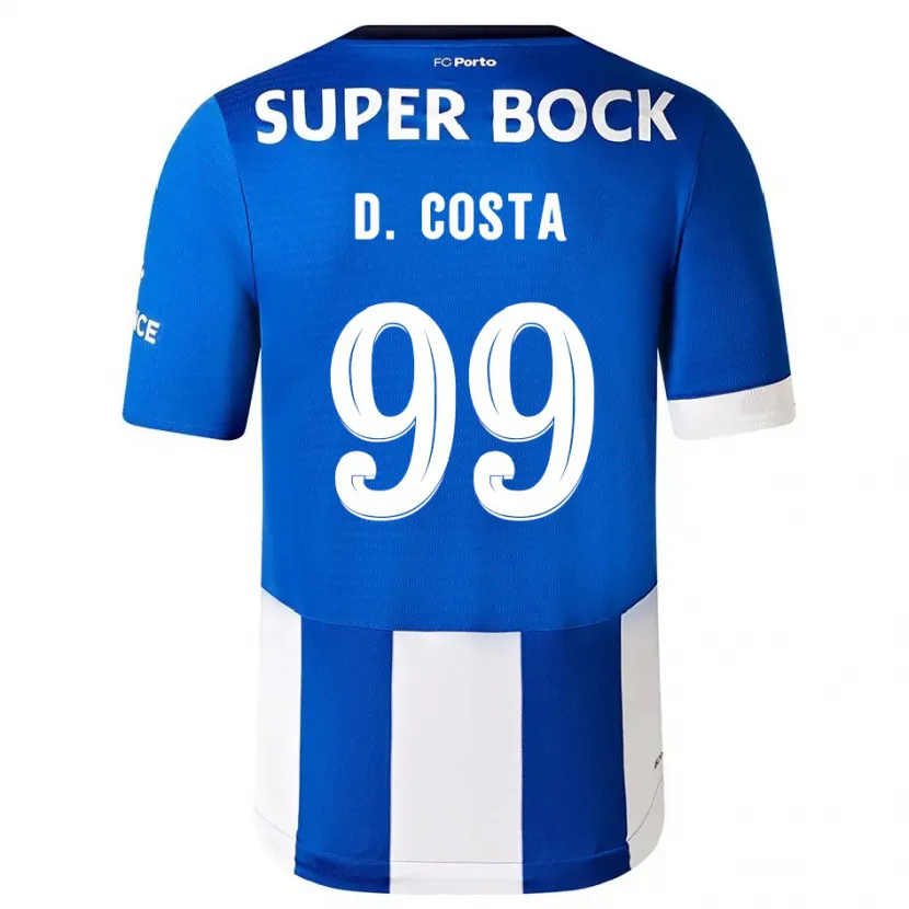 Danxen Niño Camiseta Diogo Costa #99 Azul Blanco 1ª Equipación 2023/24 La Camisa