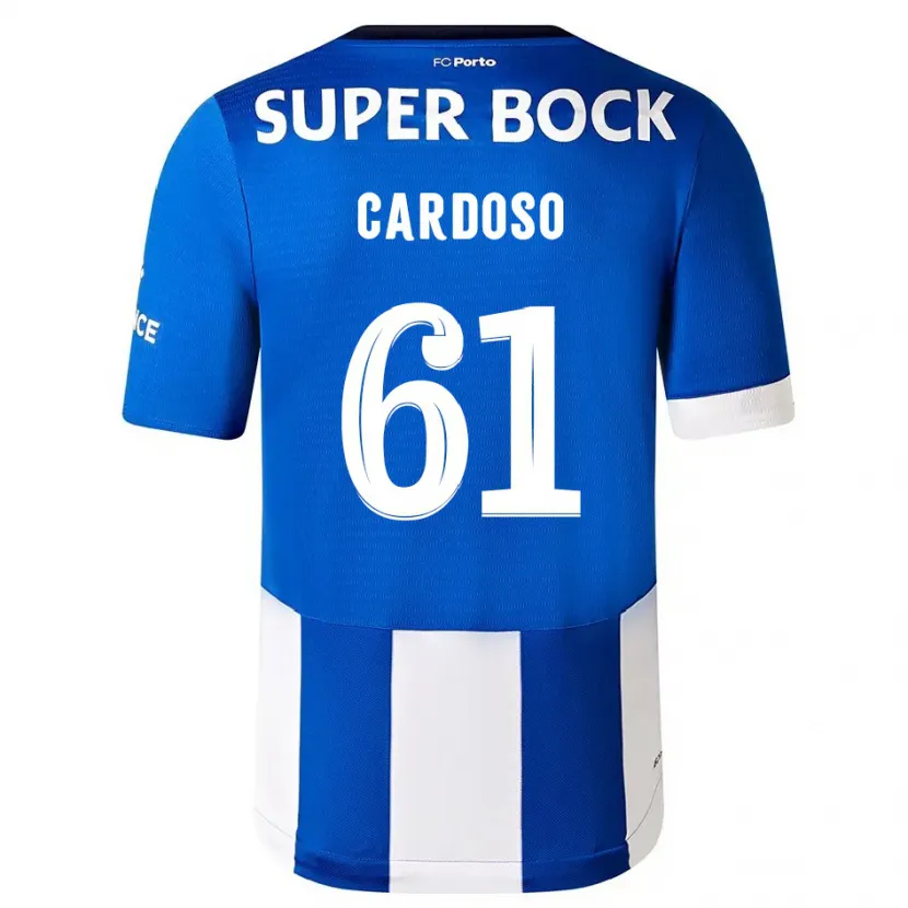 Danxen Niño Camiseta Ivan Cardoso #61 Azul Blanco 1ª Equipación 2023/24 La Camisa