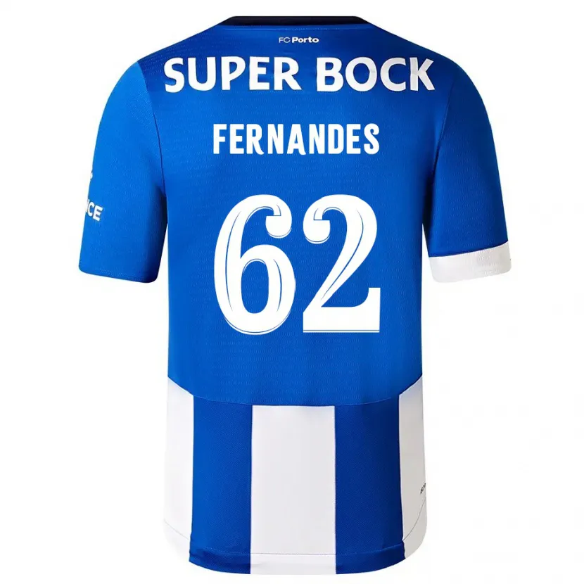 Danxen Niño Camiseta Rodrigo Fernandes #62 Azul Blanco 1ª Equipación 2023/24 La Camisa