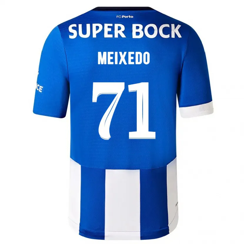 Danxen Niño Camiseta Francisco Meixedo #71 Azul Blanco 1ª Equipación 2023/24 La Camisa