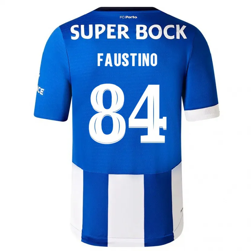 Danxen Niño Camiseta Levi Faustino #84 Azul Blanco 1ª Equipación 2023/24 La Camisa