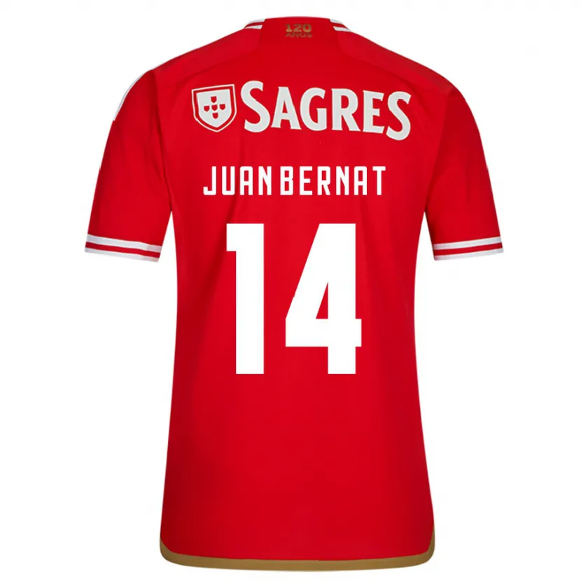 Danxen Niño Camiseta Juan Bernat #14 Rojo 1ª Equipación 2023/24 La Camisa