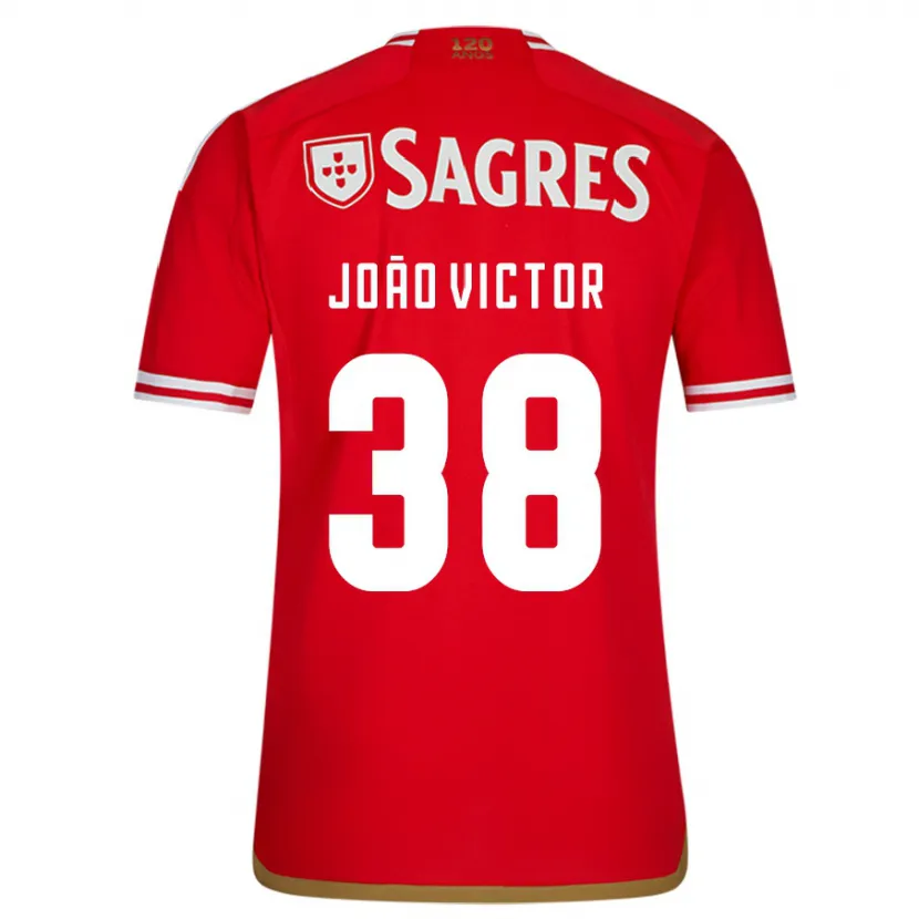 Danxen Niño Camiseta João Victor #38 Rojo 1ª Equipación 2023/24 La Camisa