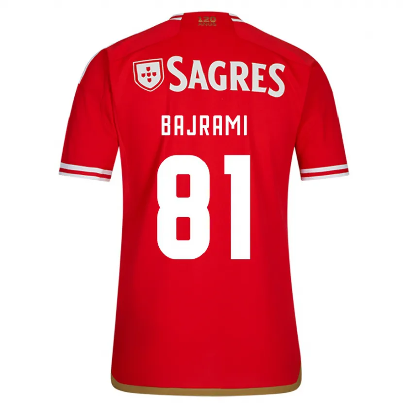 Danxen Niño Camiseta Adrian Bajrami #81 Rojo 1ª Equipación 2023/24 La Camisa