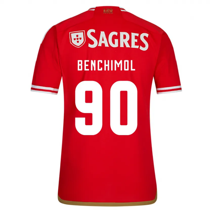 Danxen Niño Camiseta Benchimol #90 Rojo 1ª Equipación 2023/24 La Camisa