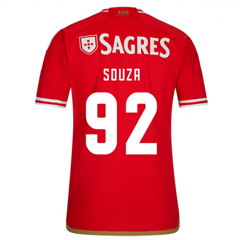 Danxen Niño Camiseta Pedro Souza #92 Rojo 1ª Equipación 2023/24 La Camisa