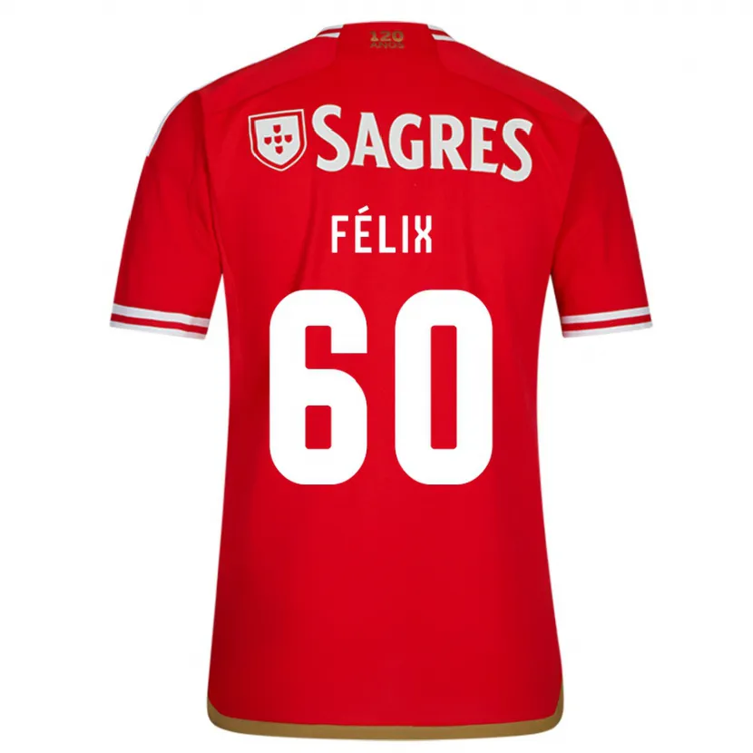 Danxen Niño Camiseta Nuno Félix #60 Rojo 1ª Equipación 2023/24 La Camisa