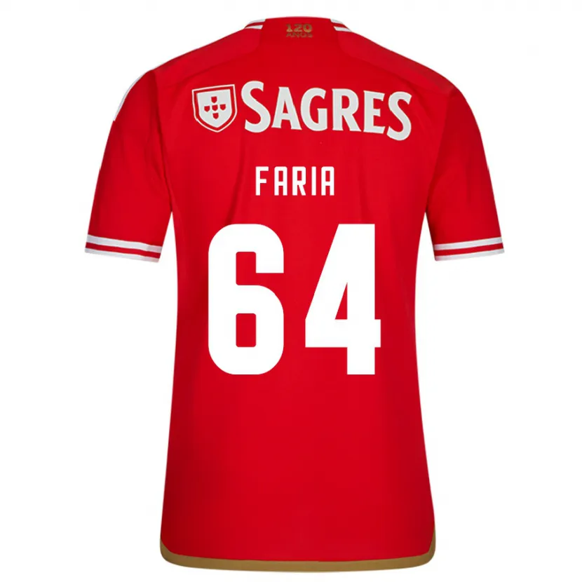 Danxen Niño Camiseta Hugo Faria #64 Rojo 1ª Equipación 2023/24 La Camisa