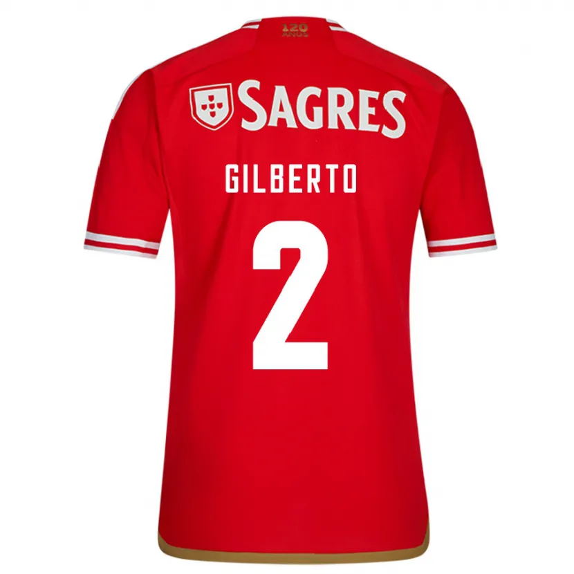 Danxen Niño Camiseta Gilberto #2 Rojo 1ª Equipación 2023/24 La Camisa