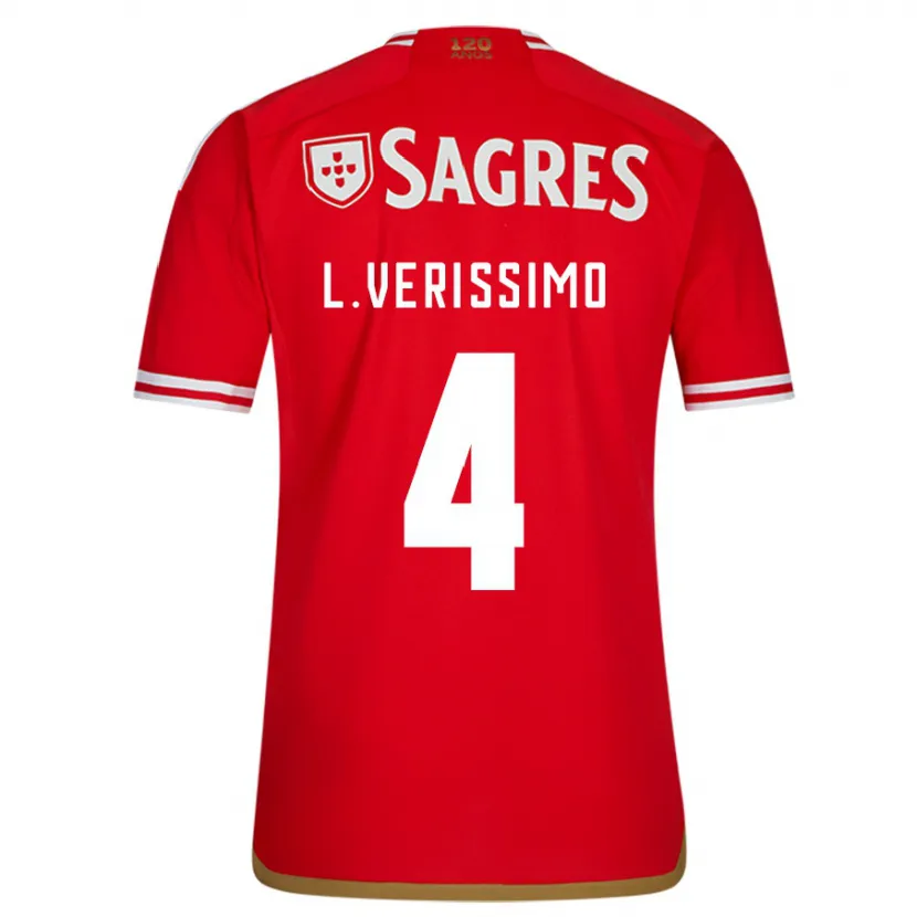 Danxen Niño Camiseta Lucas Verissimo #4 Rojo 1ª Equipación 2023/24 La Camisa