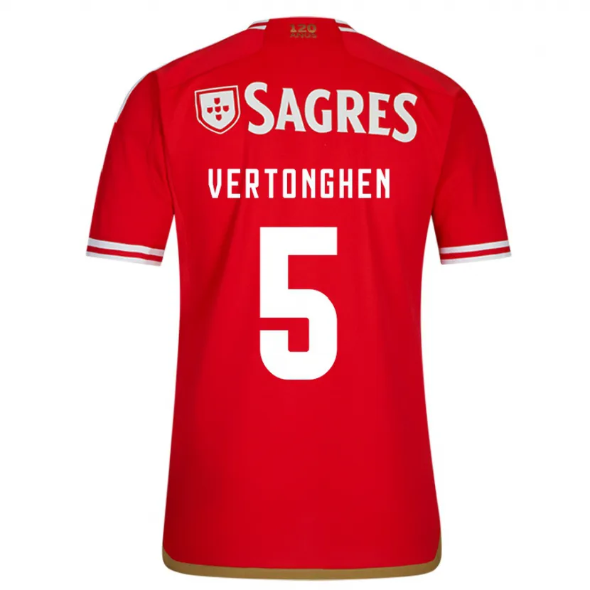 Danxen Niño Camiseta Jan Vertonghen #5 Rojo 1ª Equipación 2023/24 La Camisa