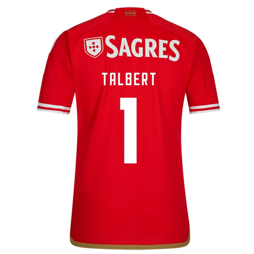 Danxen Niño Camiseta Katelin Talbert #1 Rojo 1ª Equipación 2023/24 La Camisa