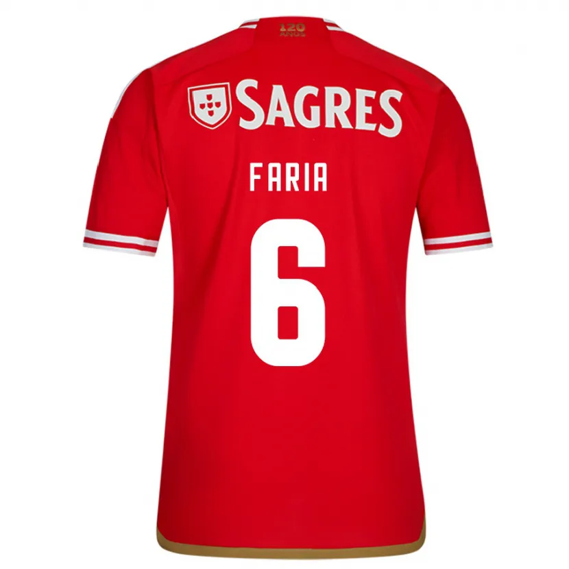 Danxen Niño Camiseta Andreia Faria #6 Rojo 1ª Equipación 2023/24 La Camisa