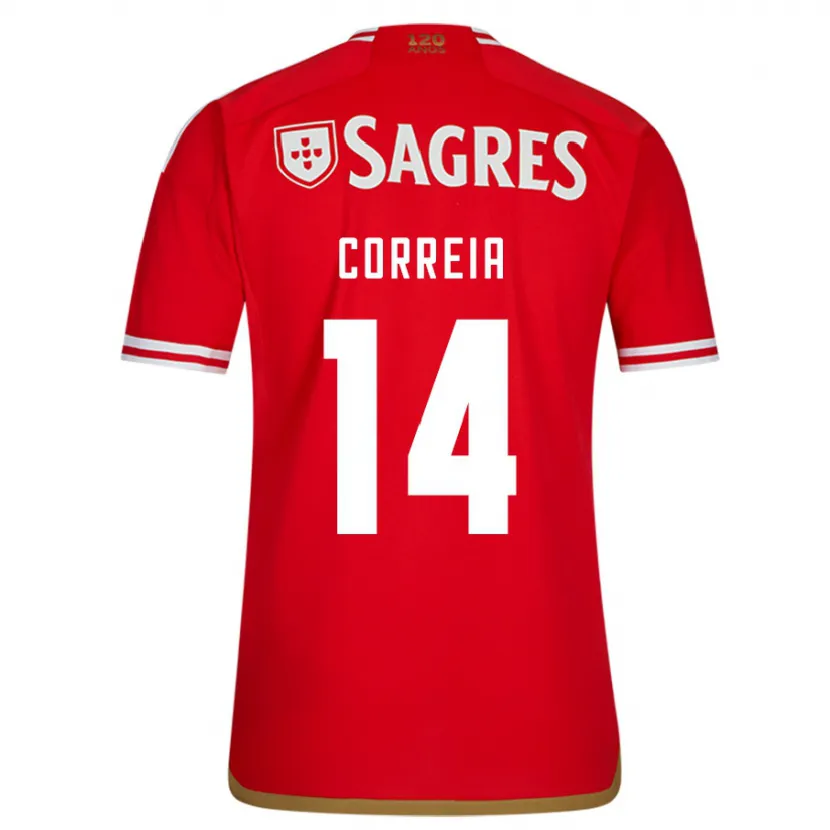 Danxen Niño Camiseta Carolina Correia #14 Rojo 1ª Equipación 2023/24 La Camisa