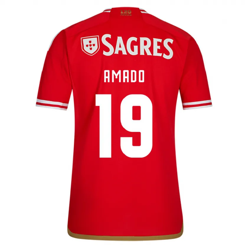 Danxen Niño Camiseta Catarina Amado #19 Rojo 1ª Equipación 2023/24 La Camisa