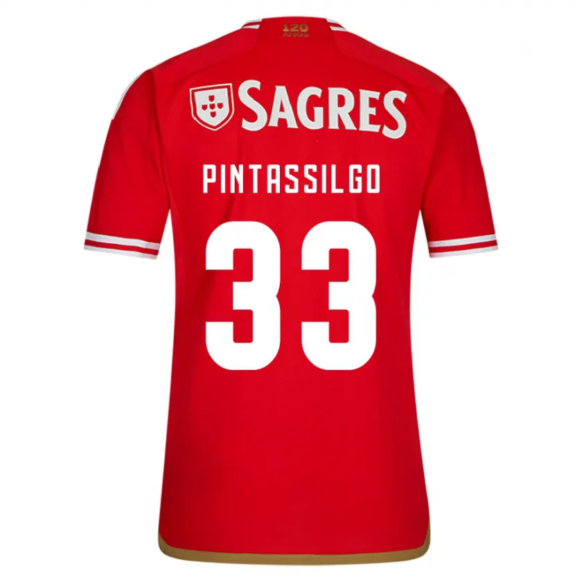 Danxen Niño Camiseta Lara Pintassilgo #33 Rojo 1ª Equipación 2023/24 La Camisa