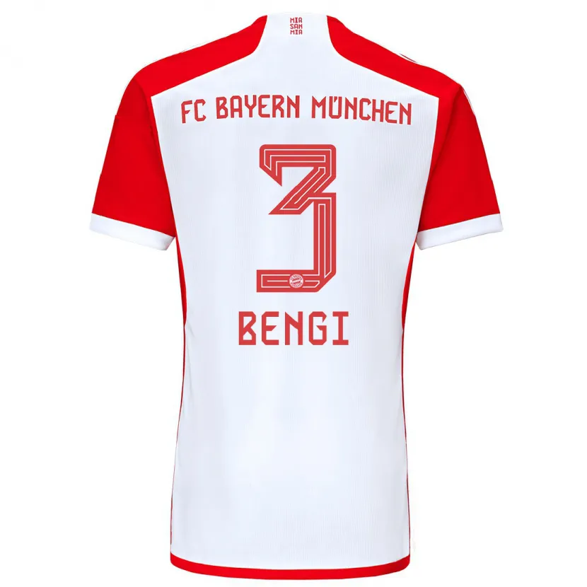 Danxen Niño Camiseta Kaan Bengi #3 Rojo Blanco 1ª Equipación 2023/24 La Camisa