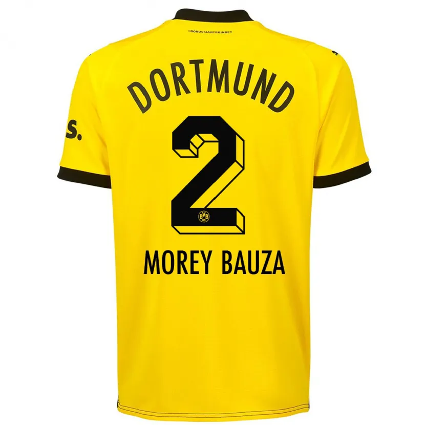 Danxen Niño Camiseta Mateu Morey Bauzà #2 Amarillo 1ª Equipación 2023/24 La Camisa