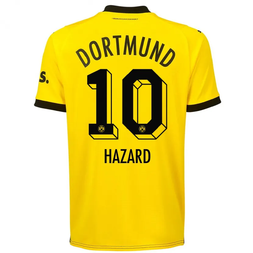 Danxen Niño Camiseta Thorgan Hazard #10 Amarillo 1ª Equipación 2023/24 La Camisa