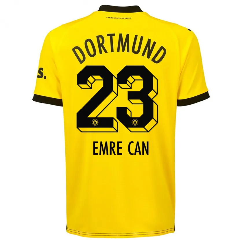 Danxen Niño Camiseta Emre Can #23 Amarillo 1ª Equipación 2023/24 La Camisa