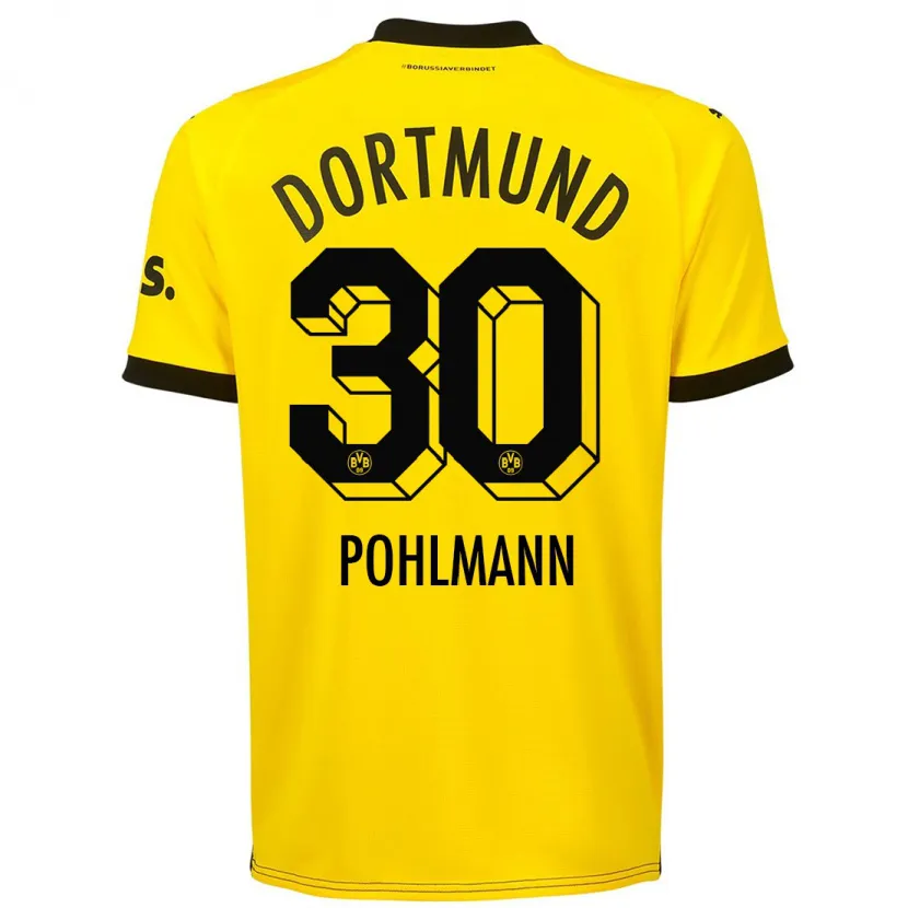 Danxen Niño Camiseta Ole Pohlmann #30 Amarillo 1ª Equipación 2023/24 La Camisa