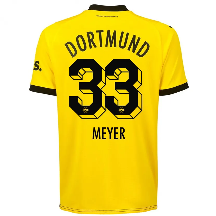 Danxen Niño Camiseta Alexander Meyer #33 Amarillo 1ª Equipación 2023/24 La Camisa