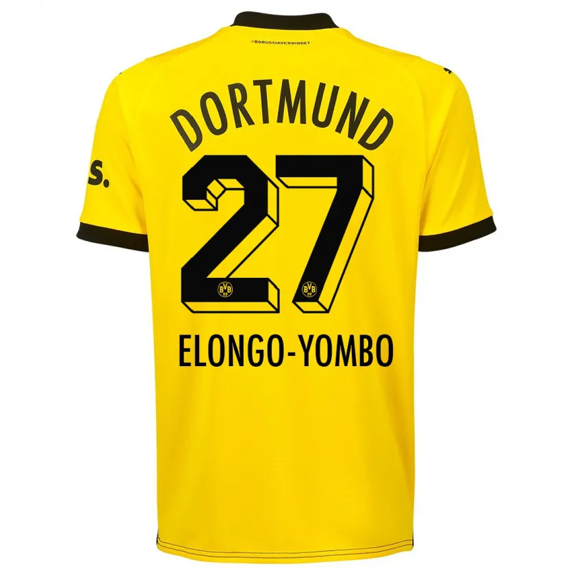 Danxen Niño Camiseta Rodney Elongo-Yombo #27 Amarillo 1ª Equipación 2023/24 La Camisa