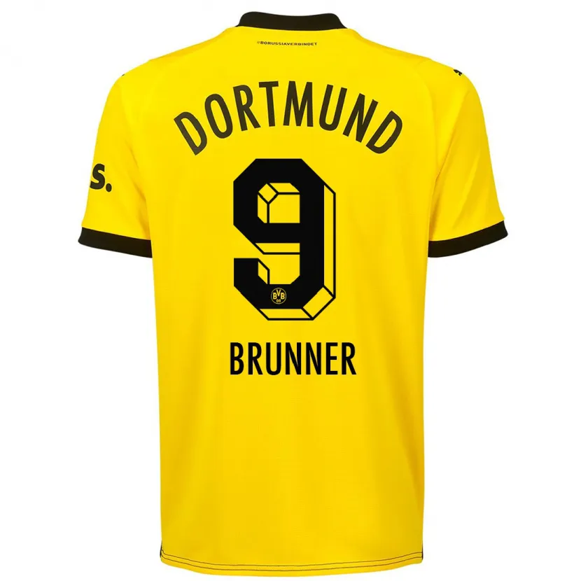 Danxen Niño Camiseta Paris Brunner #9 Amarillo 1ª Equipación 2023/24 La Camisa