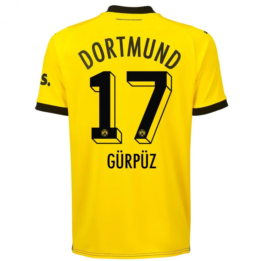 Danxen Niño Camiseta Gökdeniz Gürpüz #17 Amarillo 1ª Equipación 2023/24 La Camisa