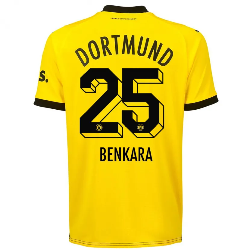 Danxen Niño Camiseta Elias Benkara #25 Amarillo 1ª Equipación 2023/24 La Camisa