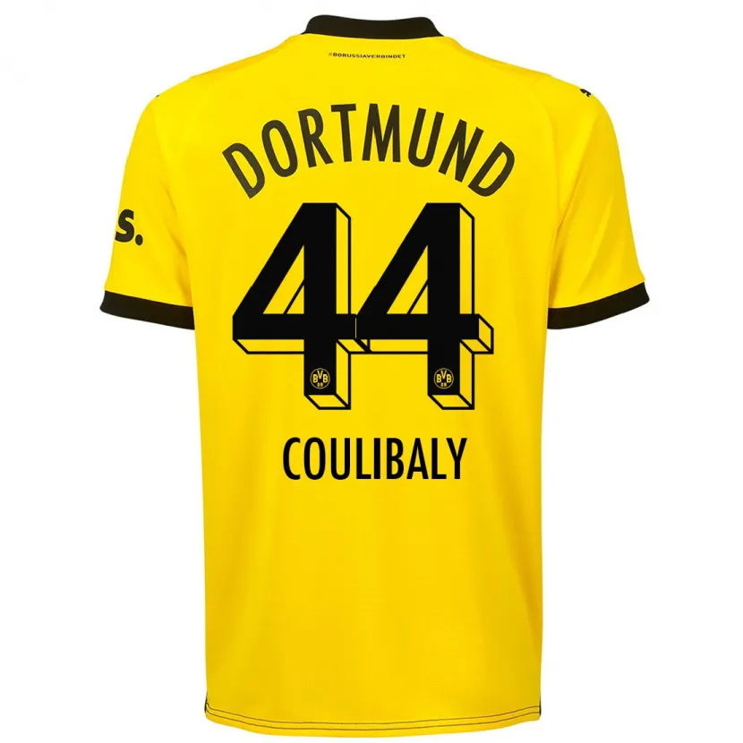 Danxen Niño Camiseta Soumaila Coulibaly #44 Amarillo 1ª Equipación 2023/24 La Camisa