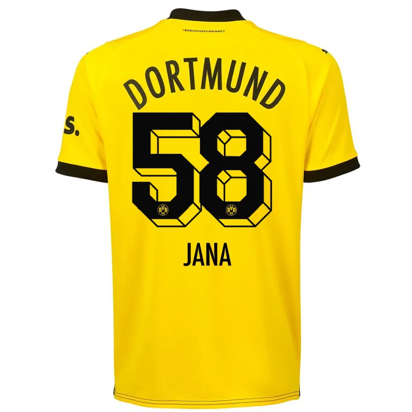 Danxen Niño Camiseta Nordberg Jana #58 Amarillo 1ª Equipación 2023/24 La Camisa