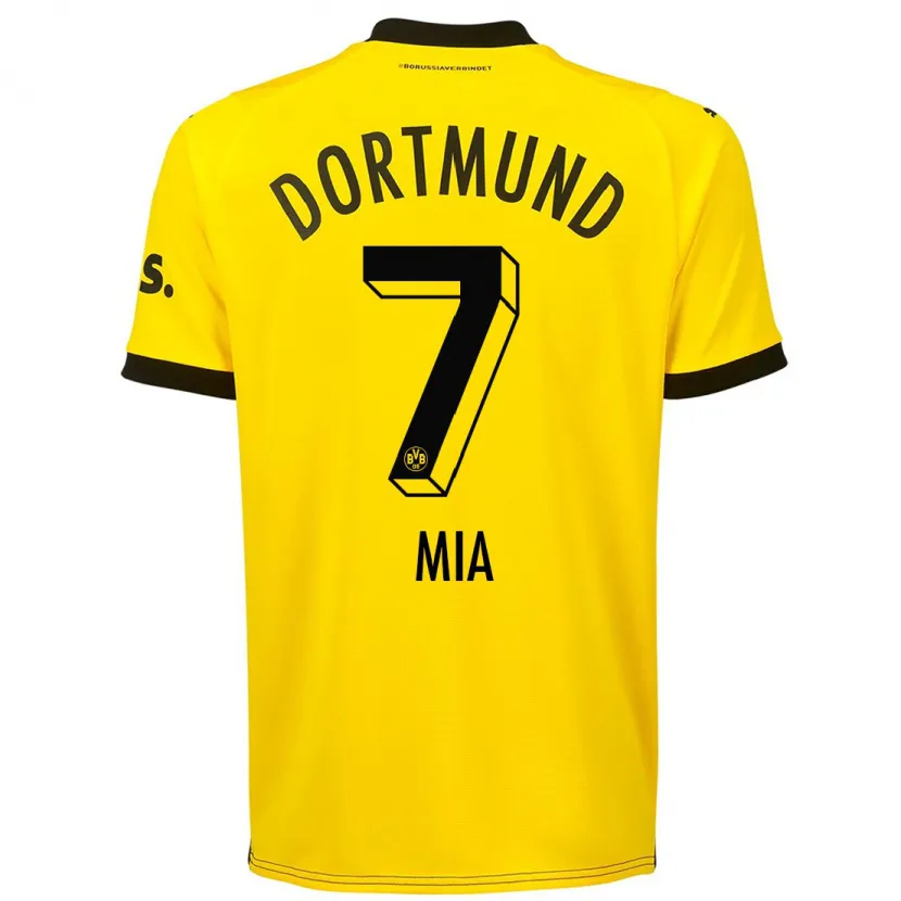 Danxen Niño Camiseta Zschocke Mia #7 Amarillo 1ª Equipación 2023/24 La Camisa