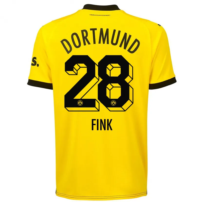 Danxen Niño Camiseta Bradley Fink #28 Amarillo 1ª Equipación 2023/24 La Camisa