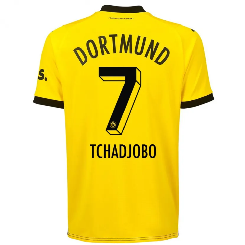 Danxen Niño Camiseta Dia Tchadjobo #7 Amarillo 1ª Equipación 2023/24 La Camisa